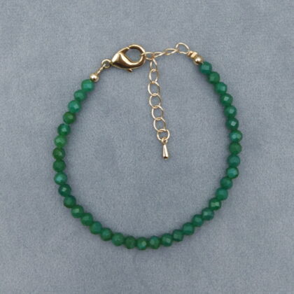 Браслет из ограненных боливийских изумрудов