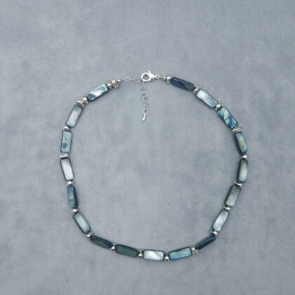 Бусы черный перламутр-каре